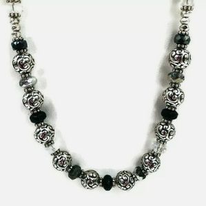 Brighton "Latika" Black & Clear Glass Neck…